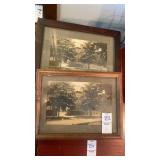 2 Small Framed McKinley Somerset Estate Photos