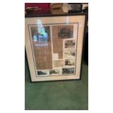 Framed Somerset McKinley House News Clippings
