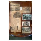 McKinley Estate News Clippings and postcards