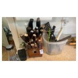 Knife Set w wood block