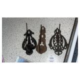 Vintage cast iron receipt holders