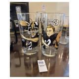 Lot of 1990 McDonalds Steelers Glasses