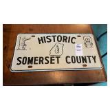 Historic Somerset County License Plate