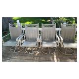 4 Swivel Patio Chairs