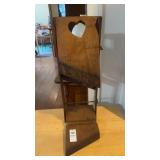 Antique primitive wood slaw cutter