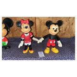 Vintage Mickey and Minnie Mouse Hard Plastic