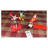 Mickey Mouse Pez Dispenser and additional small