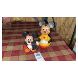 Vintage Mickey Mouse Roly-Poly Rattle Toy and