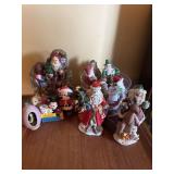 Lot of Assorted Vintage Candle and Santas