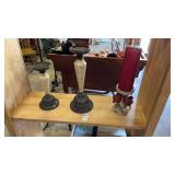 3 Vintage Candleholders with Candle