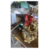 Desk Lamp and Bradford Exchange cardinal bird