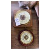 2 Vintage Barometers