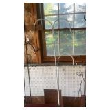 2 white Garden Hooks