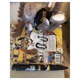 Steelers plush, magazine, and pen lot