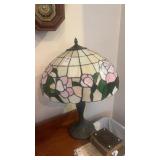 Tiffany-style rose lamp