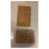 Vintage Army Song Book 1918 WWI and St Mark Bible