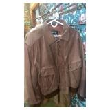 vintage brown leather "U2 Wear Me Out" bomber