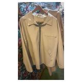 Protective Clothing XL light beige zip-up jacket