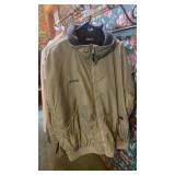 Vintage XL Columbia Sportswear beige bomber