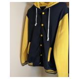 Black and Yellow Tag-less Varsity Jacket Size XXL