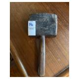 Antique wooden carpenters mallet