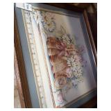 Floral framed picture