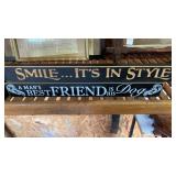 Wooden home decor signs (3)