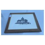 Somerset Court House Framed Picture