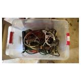 Tote of Electrical Cords