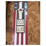 Old glory flag sign