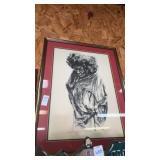K Burke Framed Picture