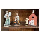 Eye Doctor Figurines and Birdhouse