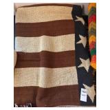 Woven American Flag Blanket