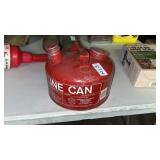 Vintage Galvanized Steel 1gal Gas Can and Funnel