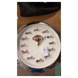 Vintage Harley Davidson wall clock with 12