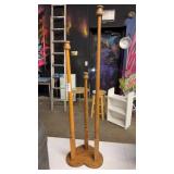 Wooden style candle holder