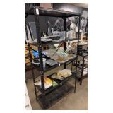 Black Metal Shelving Unit