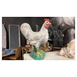 Cement Rooster Yard Decor 19in. High