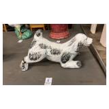 Setter dog yard decor 7in. High