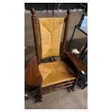 Wooden Weaved Rocking Chair
