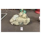 Welcome Frog Yard Decor 7in. High