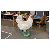 Cement Rooster Yard Decor 15in. High