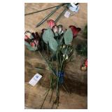Metal Roses Yard Decor