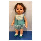Vintage Mattel Tiny Chatty Baby, sleepy eyes, 15