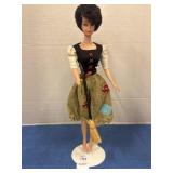 Vintage Dark Brunette Bubble Cut Barbie Doll in