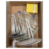 Lot of doll stands and misc