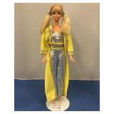 Vintage Talking PJ Bendable Barbie Doll in Silver