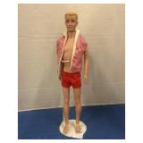 1960s Vintage Ken Barbie Doll in Beach Outfit