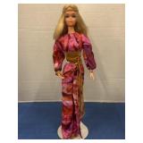 Vintage Live Action Barbie Doll in Tie-Dye Outfit