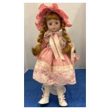 Vintage 15 in porcelain doll